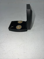 New Women’s Reflexions Silver Leather Earrings. RFR400 A-53