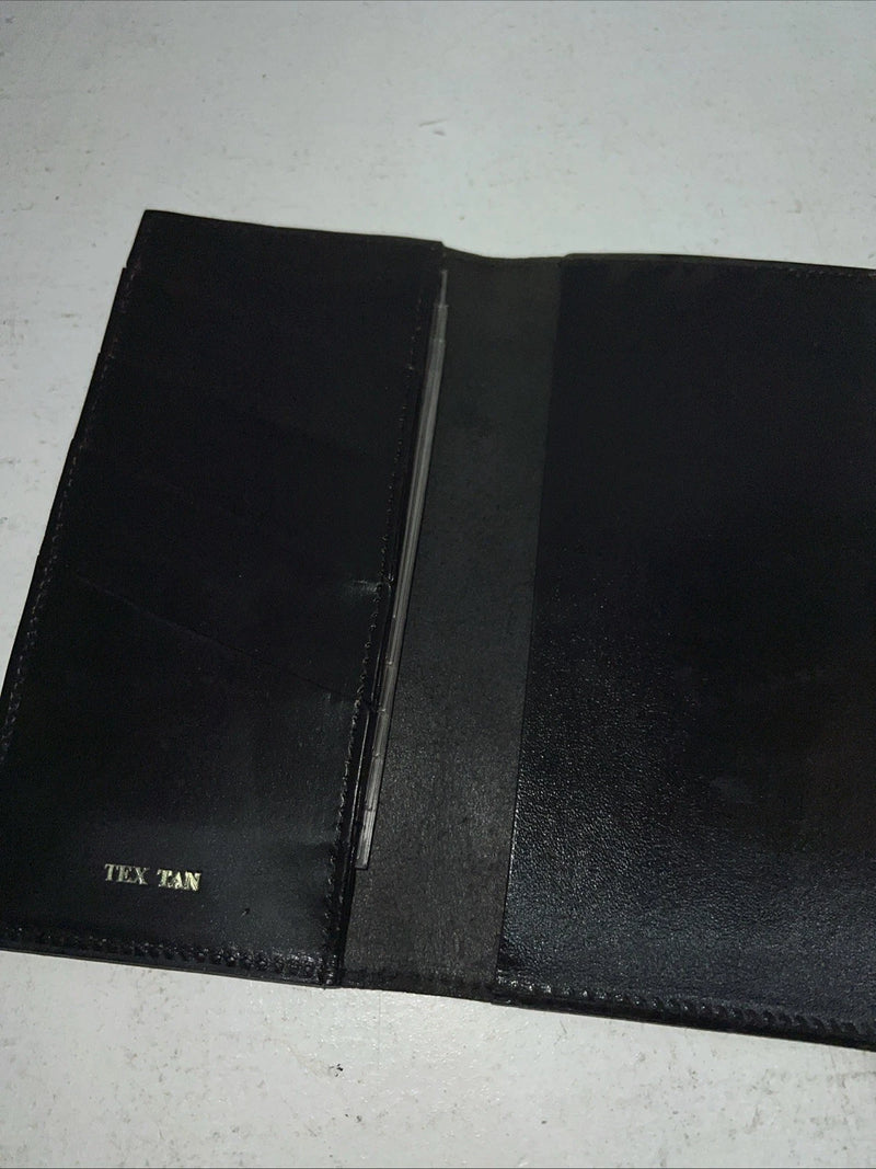 New Tex Tan Black Leather Men’s Wallet P-504