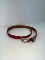 New Red Genuine Leather Wrangler Tooled 28” Belt #4151 JJ-112