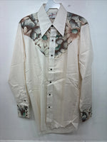 New Women’s Ten Tex Floral Long Sleeve Pearl Snap 14.5 Medium LL-13