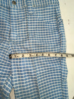 New Vintage Blue Checkered Lee Polyester Pants #2652644 VV-91