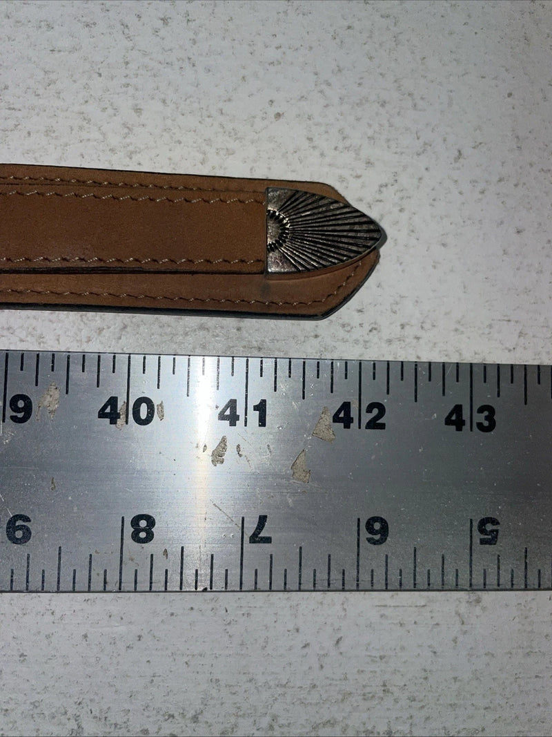 New Brown Genuine Leather 34” Belt #6987/28 Z-33