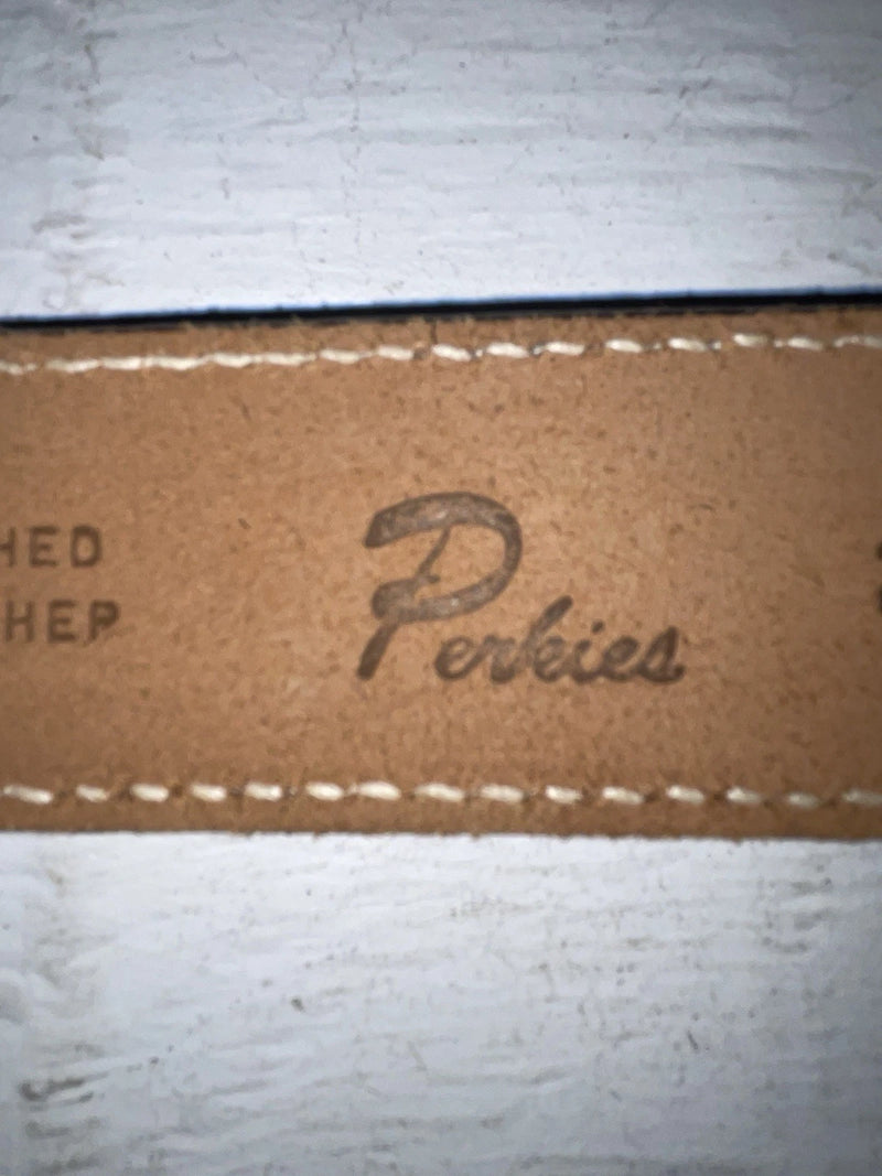 New Brown Genuine Leather Perkies Tooled 20” Belt #601 NN-68