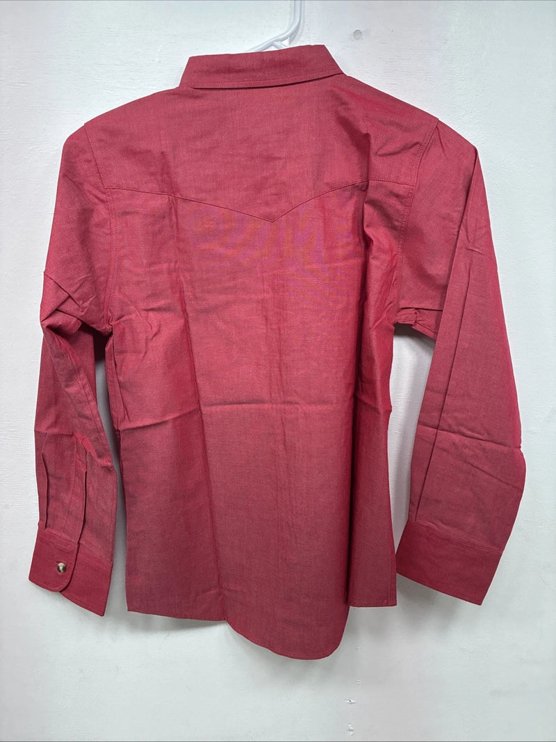 New Kids ELY Classic Pink Long Sleeve Button Up Medium DD-78