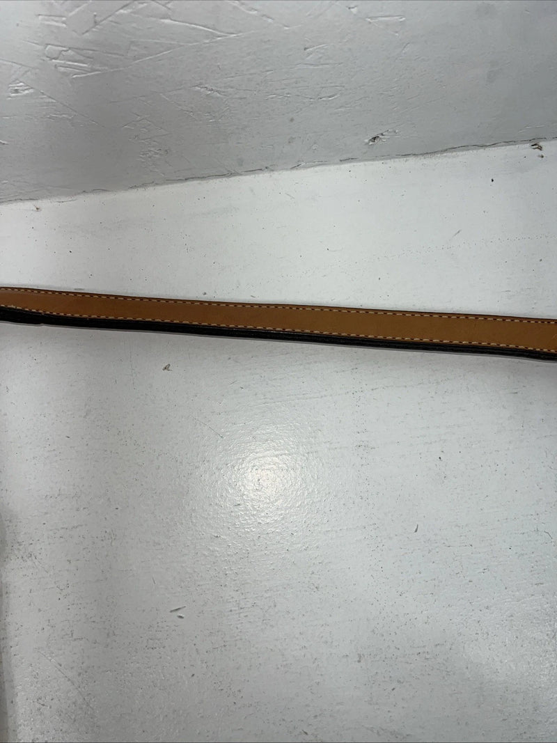 New Leather Circle Y Breast Collar With Silver Plate. 42846107 S-46