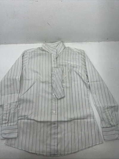 New Women’s Green Stripped On Course Long Sleeve English Riding Shirt. XL G-33