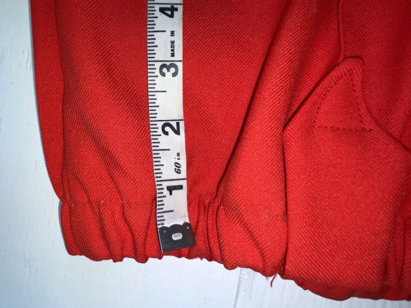 New Vintage Red Polyester Pants ZZ-54