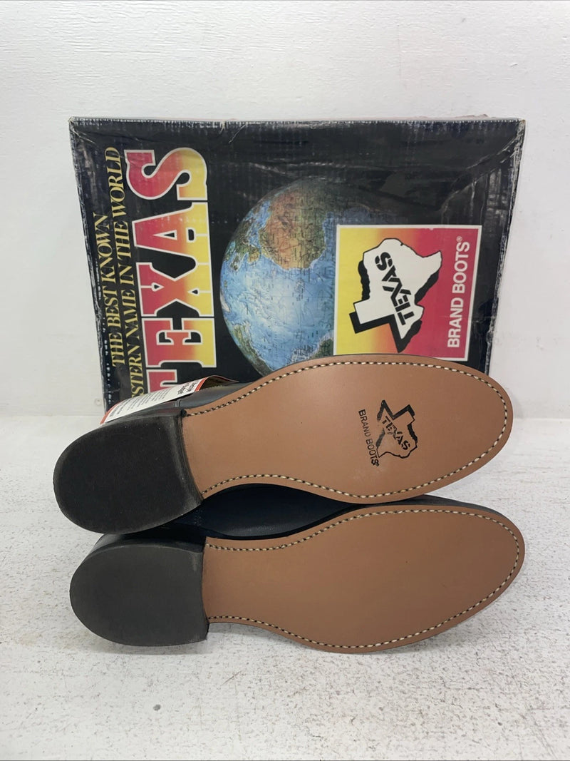 New Men’s Gray Texas Brand Cowboy Boots. 8802 7.5 7 1/2 D. 1-76