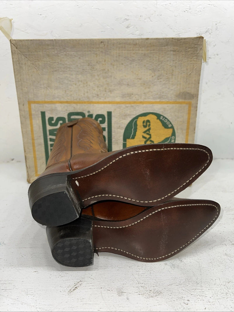 New Women’s Brown Texas Brand Cowboy Boots. L 4422 6.5 6 1/2 M. 18-4