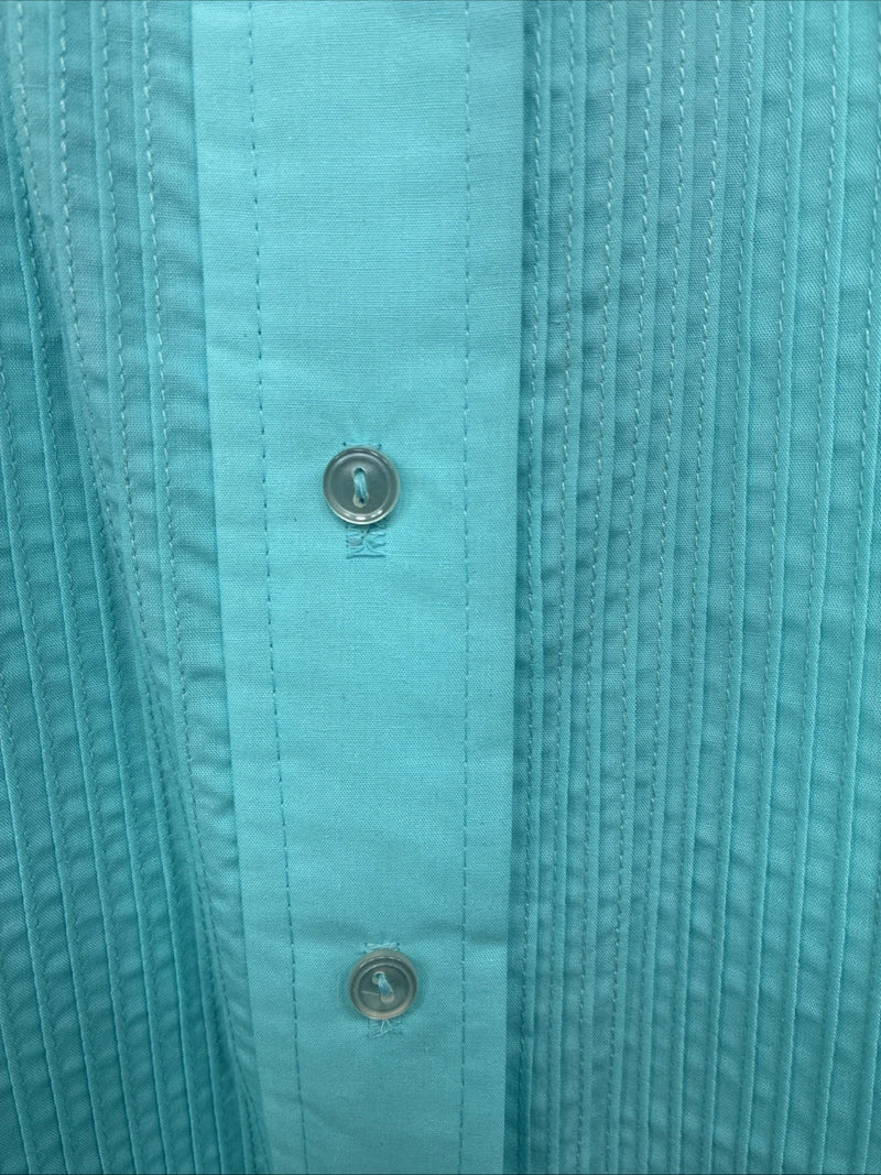 New WC Teal Long Sleeve Button Up English Shirt Size 8 DD-69