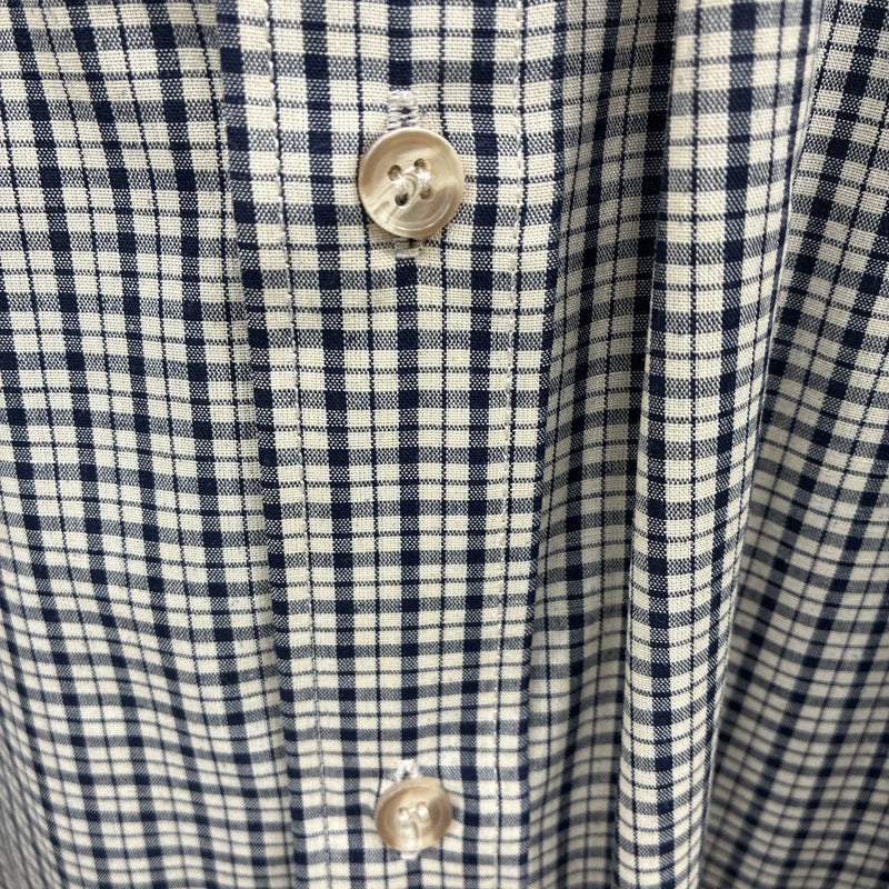 New Men’s White Horse Multicolor Plaid Long Sleeve Button Up Shirt XL M-91