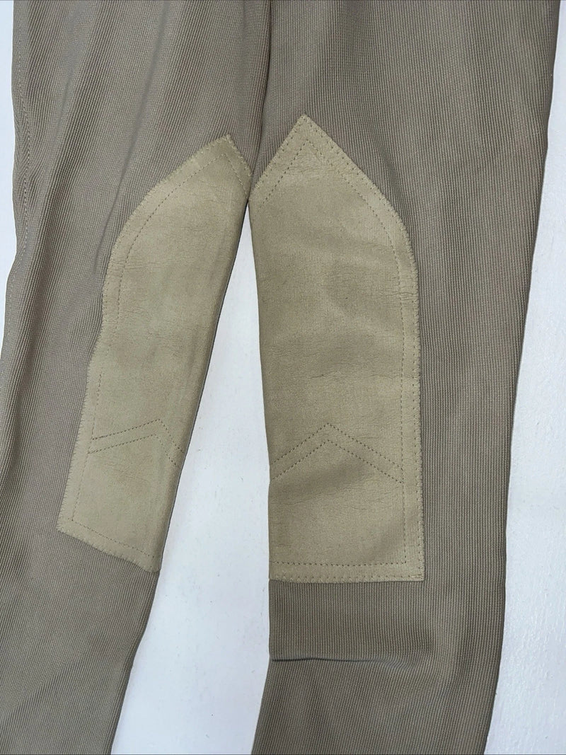 New Children’s Tan Ovation English Riding Breeches. 12 Low Rise 464837 G-15