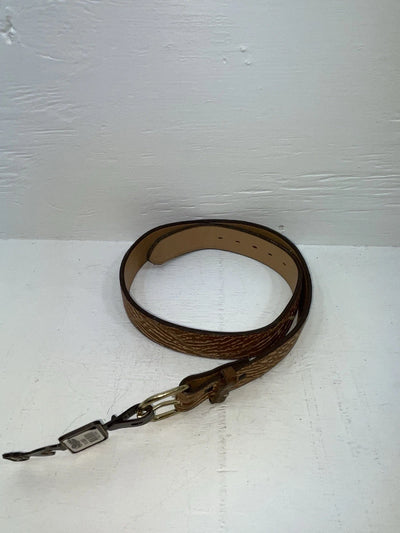 New Brown Genuine Leather Nocona Stitched And Textured 36” Belt #1613099 JJ-74