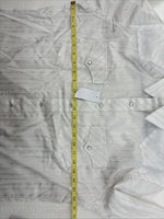 New Men’s White Horse White Stripe Long Sleeve Pearl Snap Large AA-77