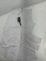 New Women’s White Tough1 Sleeveless English Riding Shirt Under Arm Vent. 42 G-23