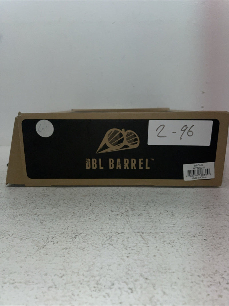 New Youth Brown DBL Barrel Cowboy Boots. 4475202 5. 2-96