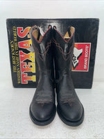 New Men’s Black Texas Brand Cowboy Boots. 5300 8.5 8 1/2 D. 3-91