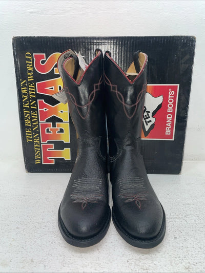 New Men’s Black Texas Brand Cowboy Boots. 5300 8.5 8 1/2 D. 3-91