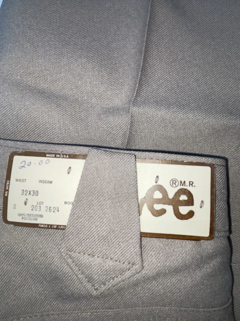 New Vintage Beige Lee Polyester Pants #2032624 OO-45