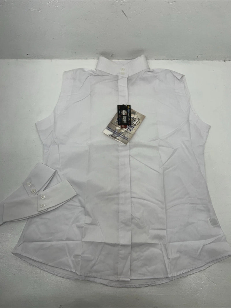 New Women’s White Tough 1 Comfort Riders Sleeveless Riding Shirt. 40 D-33