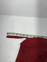 NOS Red Show Chaps With Fringe Adjustable Waist 38” L-34