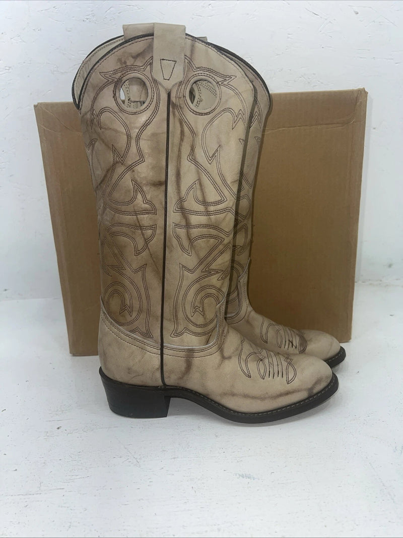 New Women’s Tan Texas Brand Cowboy Boots. L 199 5.5 5 1/2 M. 20-113