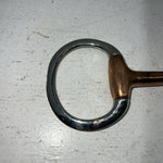 New Congress Leather 5” Eggbutt Copper Snaffle Y-505