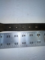 New Black Genuine Leather Nocona Silver Pendent 24” Belt #915 NN-33