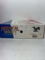 New Men’s Gray Lace Up American West Cowboy Boots. 6999 9.5 9 1/2 E W. 5-16