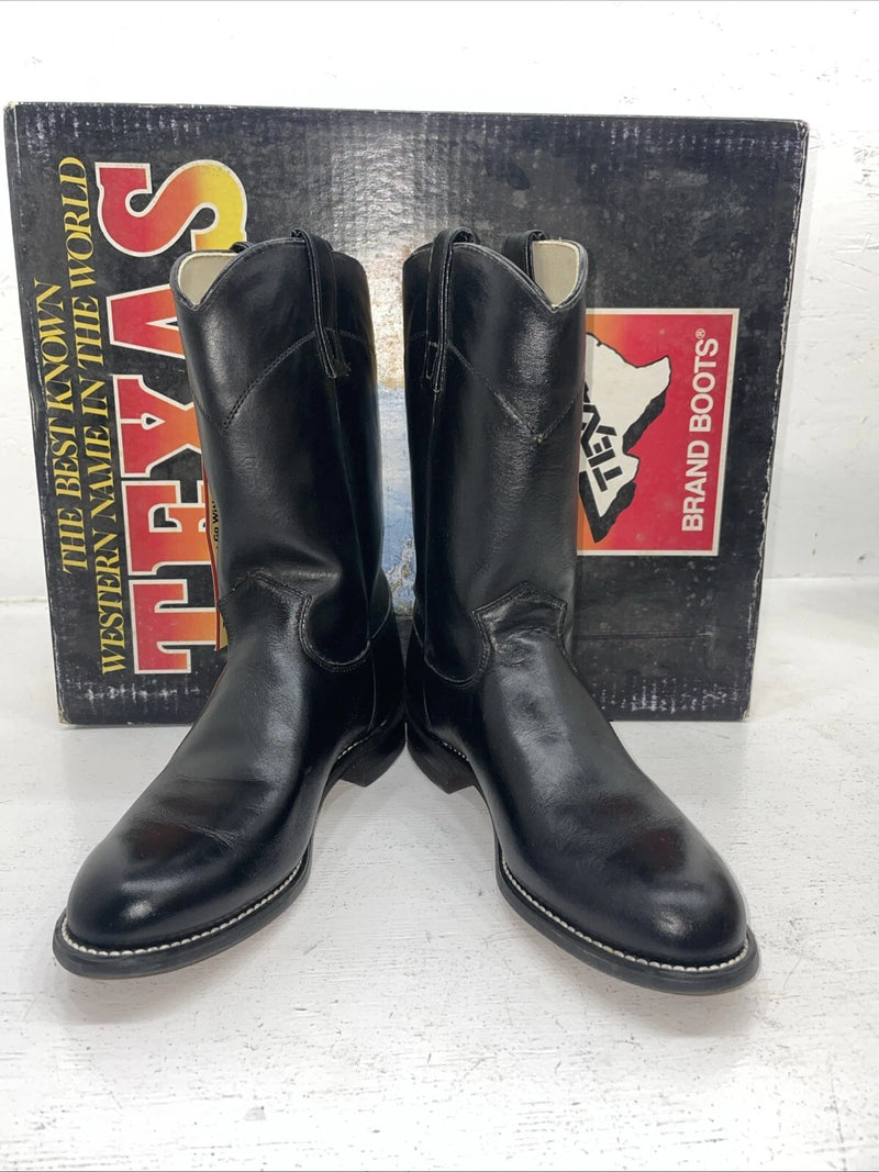New Women’s Black Texas Brand Cowboy Boots. 4400 7 M. 18-58