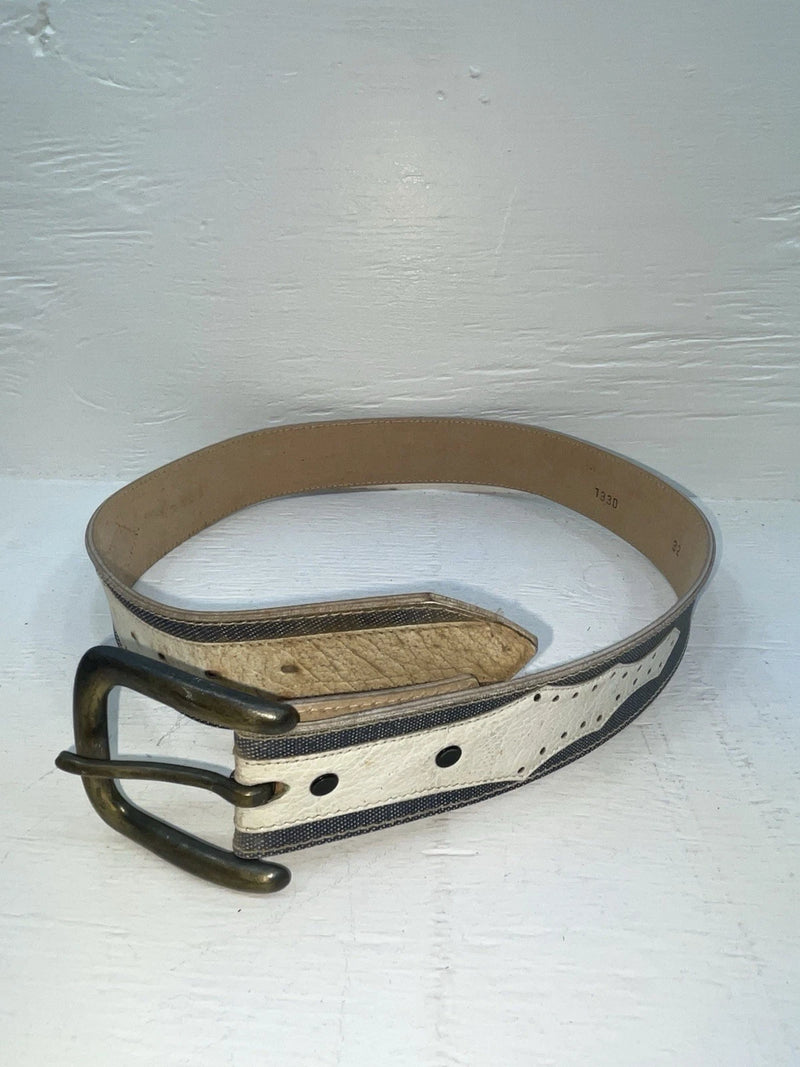 New Blue Genuine Leather 32” Belt #7330 JJ-97