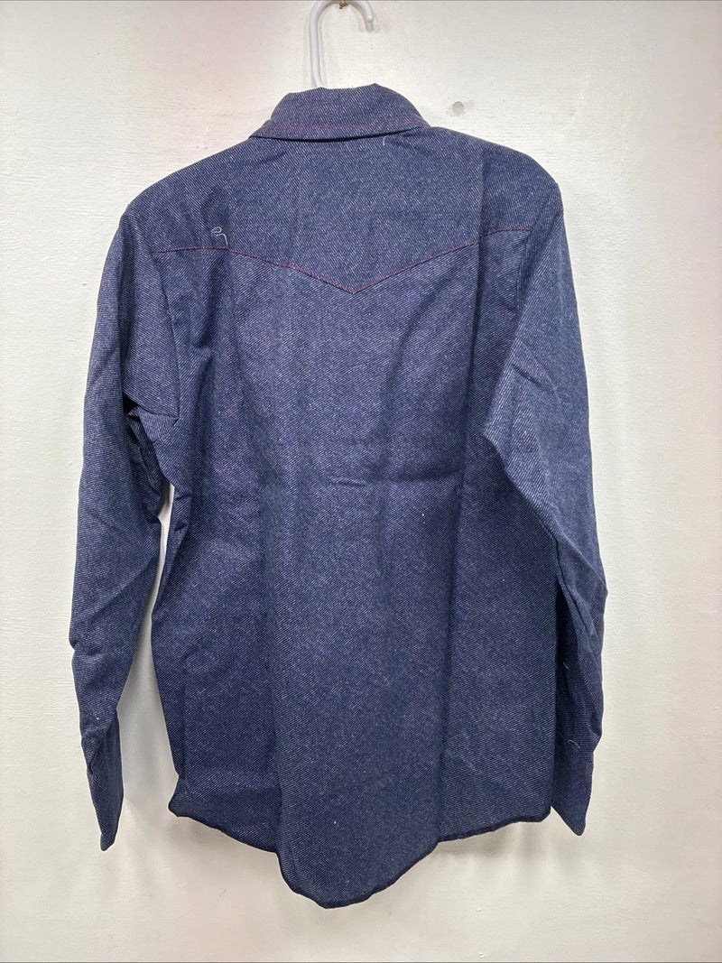 New Boys Panhandle Slim Blue Jean Long Sleeve Pearl Snap Size 12 DD-114