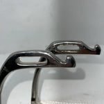 New Tough 1 Silver Iron Breakaway English Stirrups D-502