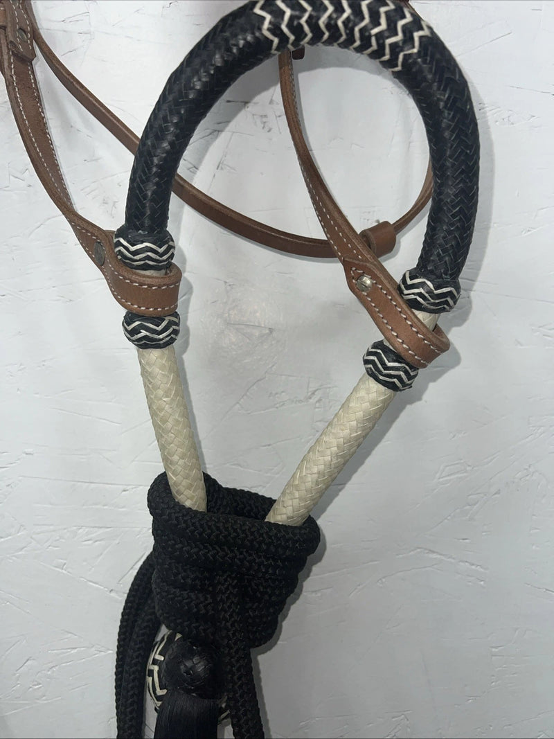 New Royal King Black Bit less Bridle #45-296-31-0 W-1