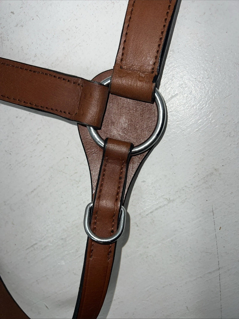 New Light Oil Brown Genuine Leather Breast Collar Y-26