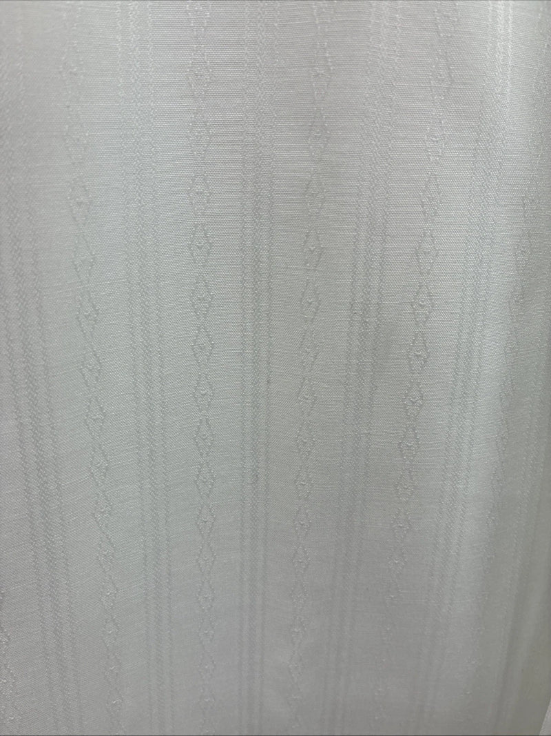 New Men’s ELY Cattleman White Designed Long Sleeve Pearl Snap 19.5 X 36 3XL T-47