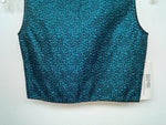 New Women’s Blue 1849 Authentic Ranchwear Cut Off Zip Up Vest XS #77872 3B-71