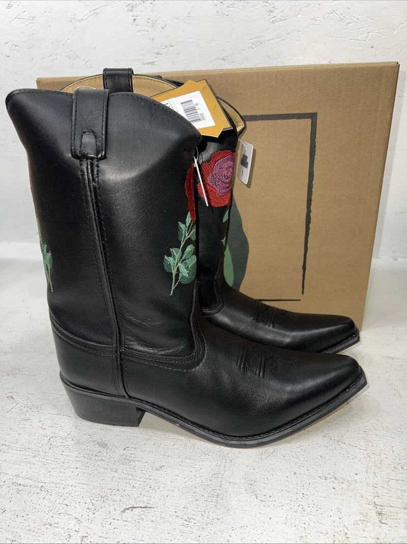 New Woman’s Black Smoky Mountain Cowboy Boots. 3688 Y 7 M. 18-51