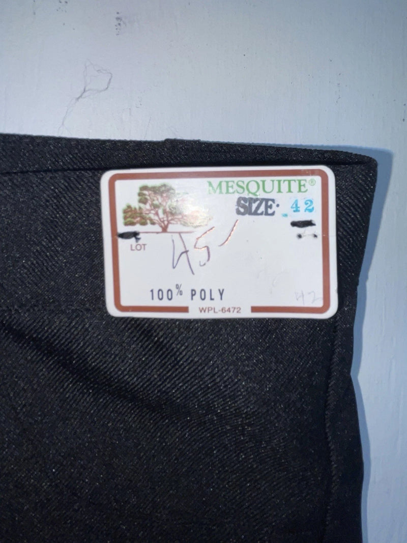 New Vintage Black Mesquite Polyester Pants OO-16