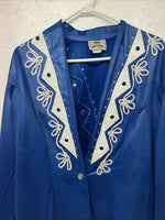 New Women’s 1849 Authentic Ranchwear Blue Western Show Jacket L UU-65