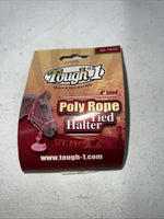 New Tough Red 1 Poly Rope Halter And 8” Lead Rope #50-1010 G-505