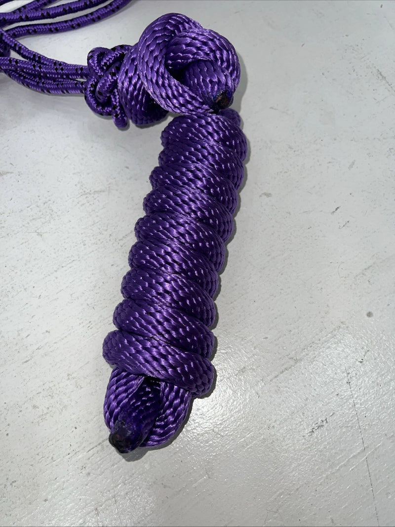 New Tough 1 Purple Poly Rope Tied Halter #50-1010 G-504