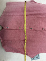 New Women’s Cowboy Threads Pink Sleeveless Button Up Size Small TT-85