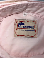New Women’s Pink Star Rider Short Sleeve English Riding Shirt. 10 G-49