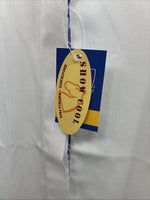 New Women’s Royal Highness White Designed Short Sleeve English Shirt 40 DD-34