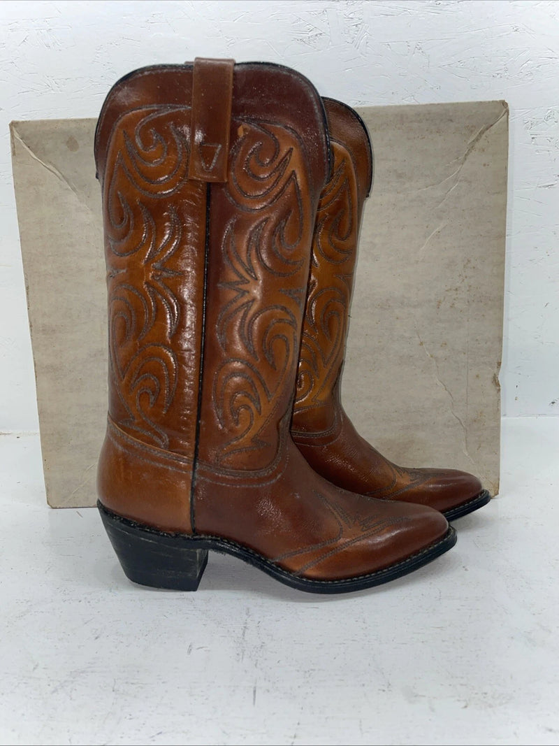 New Women’s Brown Texas Brand Cowboy Boots. L 144 7 M. 18-125