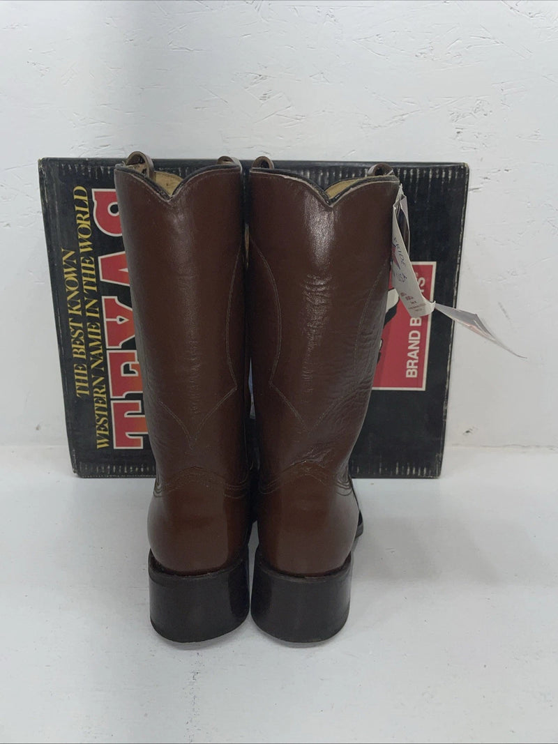 New Men’s Brown Texas Brand Cowboy Boots. 8311 8 D. 2-34