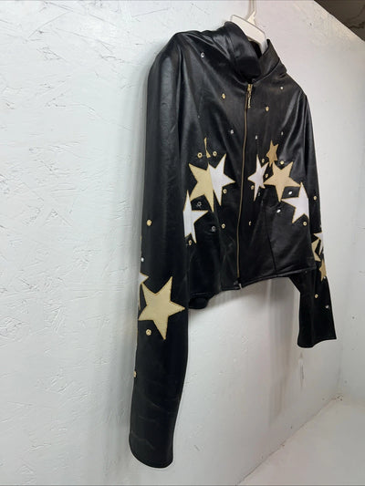 New Women’s 1849 Authentic Ranchwear Long Sleeve Leather Jacket XL RR-21