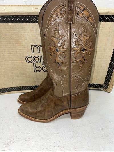 New Women’s Brown Capezio Cowboy Boots. L 801 6 M. 19-63