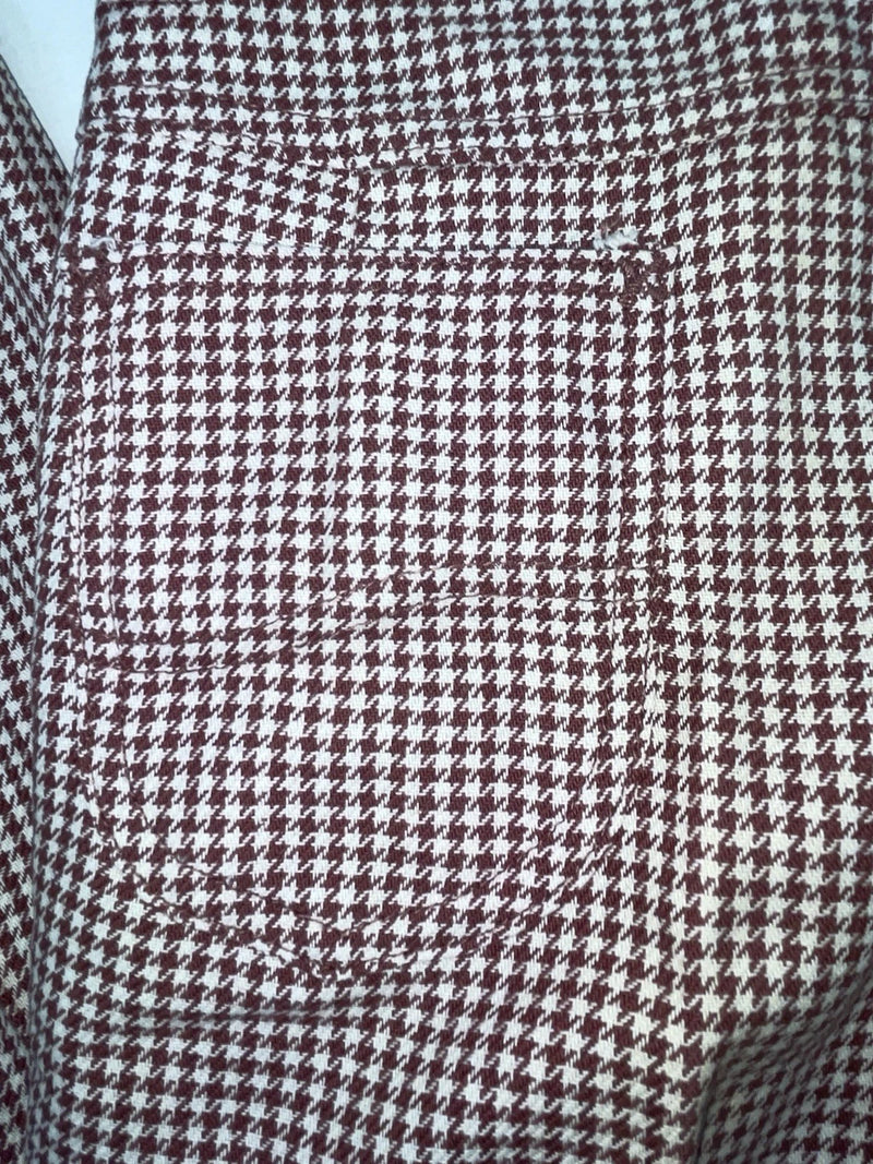 New Vintage Red And White Checkered Lee Polyester Pants #2600362 SS-74